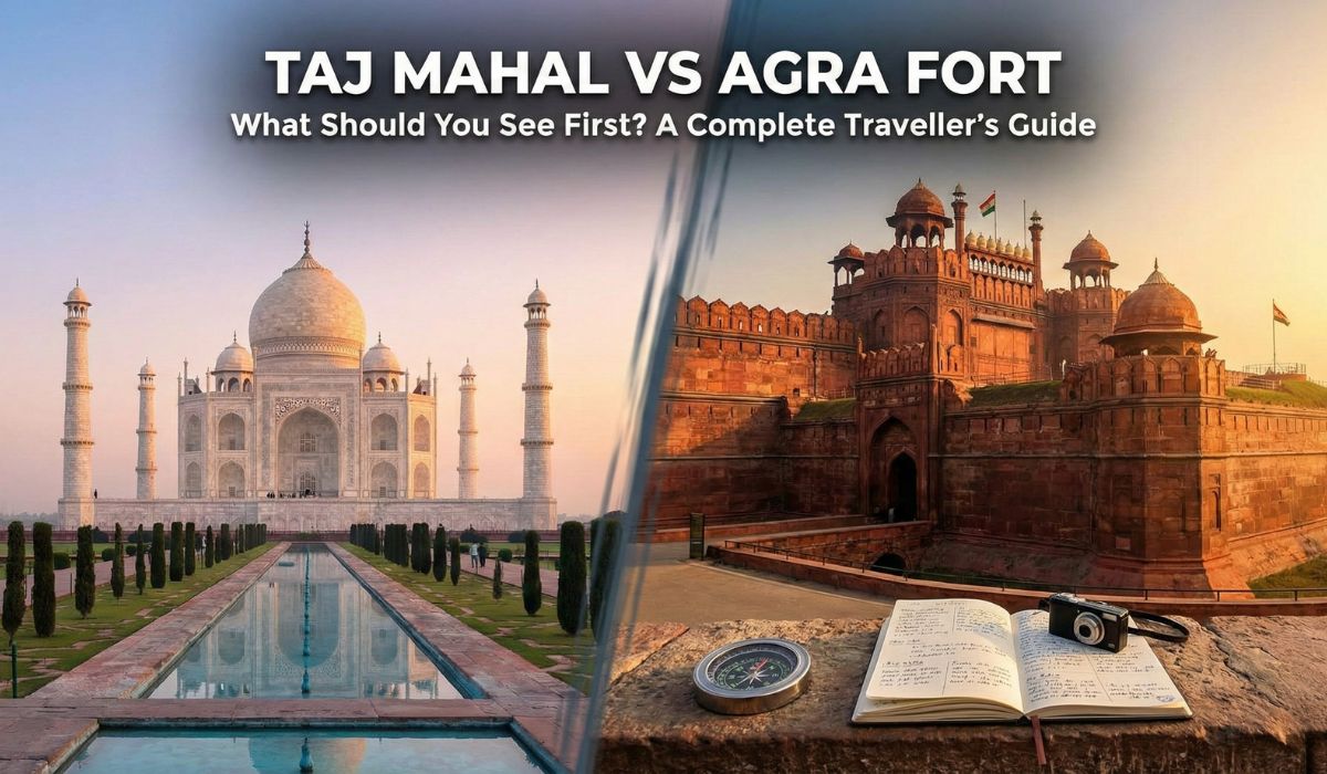 Taj Mahal and Agra fort